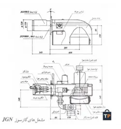 مشعل گازی ایران رادیاتور مدل PGN2-SP