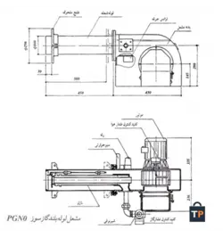 مشعل گازی ایران رادیاتور مدل PGN2-SP