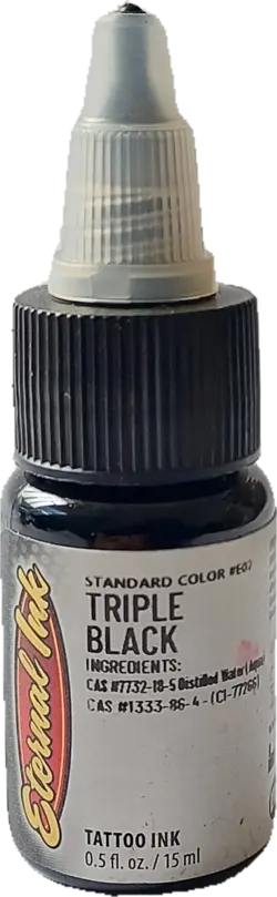 رنگ TRIPLE BLACK اترنال &ndash; تاتو مارکت