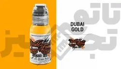 رنگ تاتو وردفیمس دبی گلد زرد World Famous DUBAI GOLD