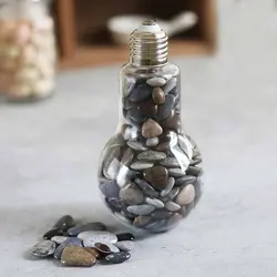 دراژه سنگ رودخانه ای رنگی گیفت لامپی