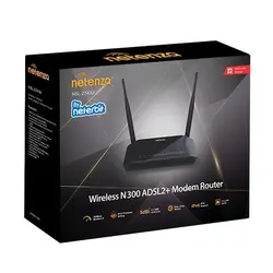 مودم روتر ADSL2 Plus بي‌ سيم N300 نتربیت مدل Netenza NSL-2740U