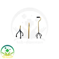 عصای طبی چهارپایه آلومینیومی ایبکا