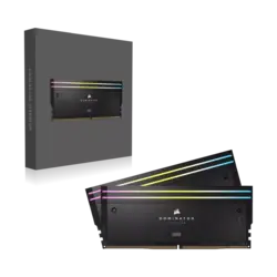 حافظه رم دسکتاپ دو کاناله Corsair مدل DOMINATOR TITANIUM RGB 48GB (2x24GB) DDR5 7200MHz C34