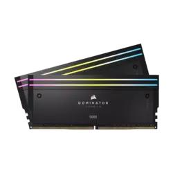 حافظه رم دسکتاپ دو کاناله Corsair مدل DOMINATOR TITANIUM RGB 48GB (2x24GB) DDR5 7200MHz C34