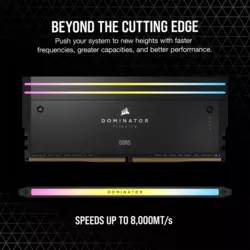 حافظه رم دسکتاپ دو کاناله Corsair مدل DOMINATOR TITANIUM RGB 48GB (2x24GB) DDR5 7200MHz C34