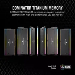 حافظه رم دسکتاپ دو کاناله Corsair مدل DOMINATOR TITANIUM RGB 48GB (2x24GB) DDR5 7200MHz C34