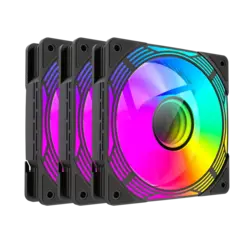 فن کیس گیمینگ گیم‌ مکس KF300R Black بسته 3 عددی | فروشگاه گیمینگ تکاف