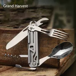 مشخصات و خرید قاشق چنگال چند کاره تاشو Grand Harvest | تِک ابزار