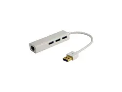 هاب usb 3.0 مک بوک به همراه لن | هاب برای مک بوک | کارت شبکه مک بوک |