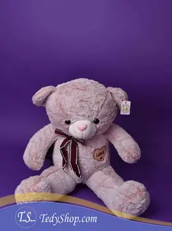 عروسک خرس صورتی بزرگ