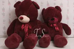 عروسک خرس زرشکی دو متر و 30 سانتی