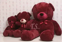 عروسک خرس زرشکی 3.5 متری