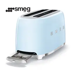 توستر 2 اسلایس بزرگ اسمگ مدل TSF02 رنگ آبی پاستیلی