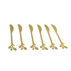سرویس قاشق و چنگال و کارد دسر خوری 18 پارچه طرح برگ