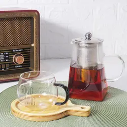 قوری پیرکس مدل مربع ظرفیت 750 میلی لیتر