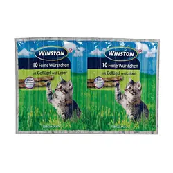 تشویقی مدادی، مخصوص گربه، گوشت مرغ و جگر، ۱۰ قطعه ۵ گرمی، برند وینستون