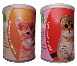 کنسرو غذای گربه سپکا مدل گوشت گوساله و مرغ و سبزیجات وزن 400 گرم بسته 2 عددی