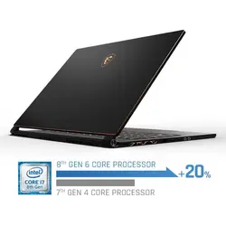 لپ تاپ گیمینگ MSI GS63 stealth Core i7-8750H, 16GB RAM, 256GB SSD, 6GB GTX Graphic, FHD