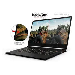 لپ تاپ گیمینگ MSI GS63 stealth Core i7-8750H, 16GB RAM, 256GB SSD, 6GB GTX Graphic, FHD