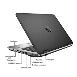 لپ تاپ استوک HP ProBook 640 G2 Core i5-6200U, 8GB RAM, 256GB SSD, HD