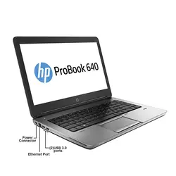 لپ تاپ استوک HP ProBook 640 G1 Core i5-4210M, 4GB RAM, 500GB HDD, HDp