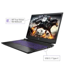 لپ تاپ HP Pavilion Gaming Laptop 15 AMD Ryzen 7 5800H,16GB Ram, 512GB SSD, 4GB RTX Graphic, FHD