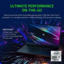 لپ تاپ استوک Razer Blade 15 Pro Core i7-10875H, 16GB RAM, 1TB SSD, 8GB RTX Graphic, FHD