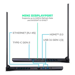 لپ تاپ گیمینگ Acer Predator Helios 300 PH-317 Core i7-9750H, 16GB RAM, 512GB SSD, 6GB GTX Graphic, FHD