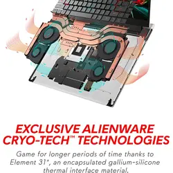 لپ تاپ گیمینگ Dell Alienware X15 R1 Core i7-11800H, 16GB RAM, 512GB SSD, 8GB RTX Graphic, FHD