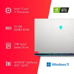 لپ تاپ گیمینگ Dell Alienware X15 R1 Core i7-11800H, 16GB RAM, 512GB SSD, 8GB RTX Graphic, FHD