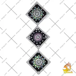 دیوار کوب سه تکه طرح صدف