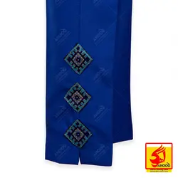 ست شال و شلوار و گردنبند سوزن دوزی پلیوار ماهکان