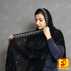 شال سوزن دوزی پلیوار مدل مهربانو