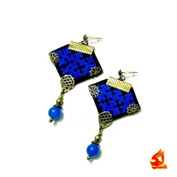 گوشواره سوزن دوزی پلیوار(رانی)
