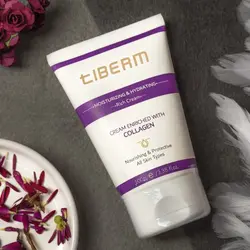 کرم آبرسان و مرطوب کننده کلاژن تیبرم - Tiberm Moisturizing &amp; Hydrating Rich Cream