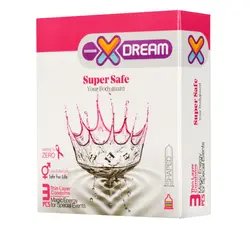 کاندوم اسپرم کش ایکس دریم مدل Super Safe بسته 3 عددی