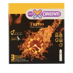 کاندوم خاردار ایکس دریم مدل Turbo بسته 3 عددی