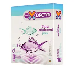 کاندوم روان کننده ایکس دریم مدل Ultra Lubricated بسته 3 عددی