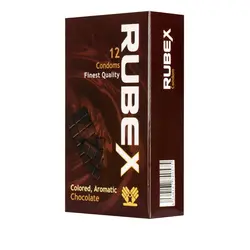 کاندوم روبکس مدل chocolate بسته 12 عددی
