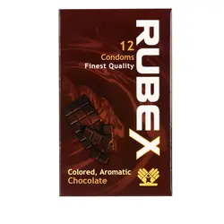 کاندوم روبکس مدل chocolate بسته 12 عددی