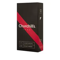 کاندوم ساده چرچیلز با اسانس وانیل مدل Classic Natural