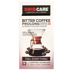 کاندوم سوئیس کر مدل Bitter Coffee بسته 12 عددی