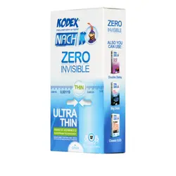 کاندوم نازک کدکس مدل Zero Invisible بسته 12 عددی