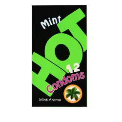 کاندوم هات مدل mint بسته 12 عددی