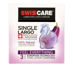 کاندوم سوئیس کر مدل Single Largo بسته 3 عددی