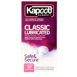 کاندوم کاپوت مدل Classic Lubricated بسته 12 عددی