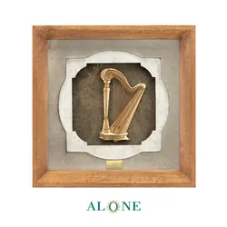 تابلو چنگ قهوه ای