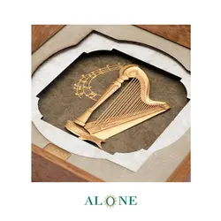 تابلو چنگ قهوه ای