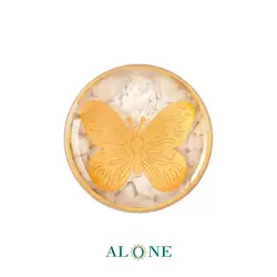 پلاک گرد سایز 20 صدف پروانه